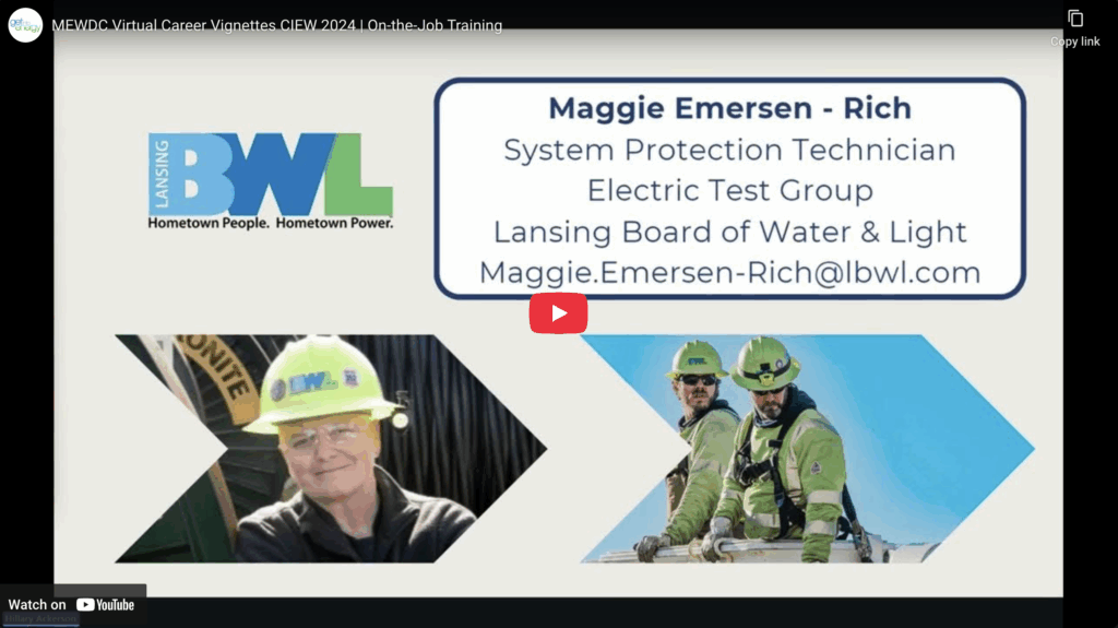 MEWDC Career Vignette: On-the-Job Training